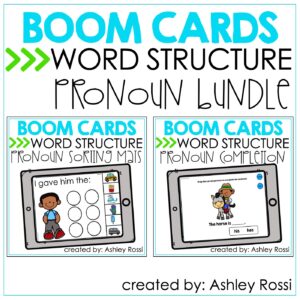 Pronouns Boom Cards for Speech Therapy