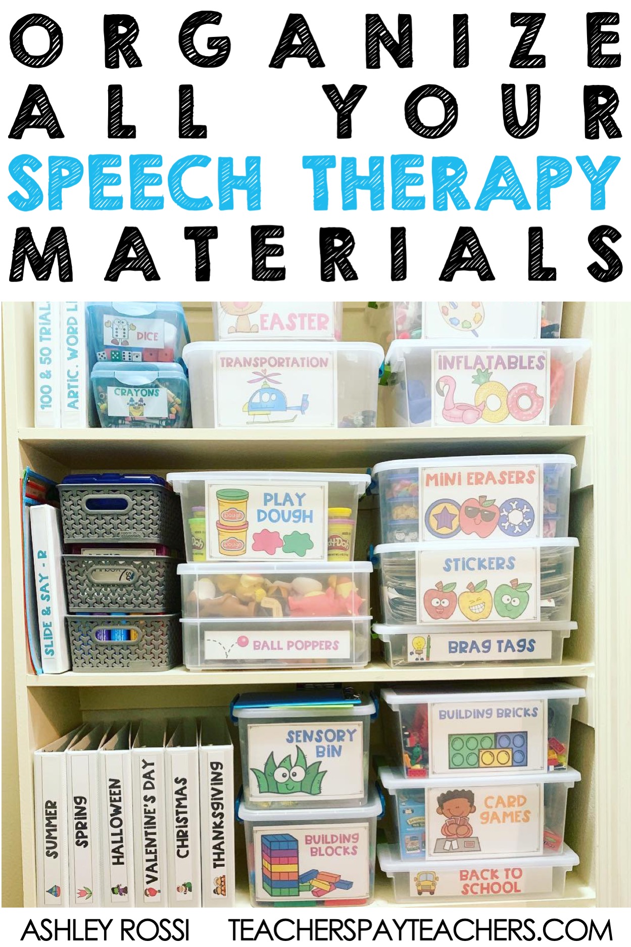 Speech Therapy organization for the end of the school year