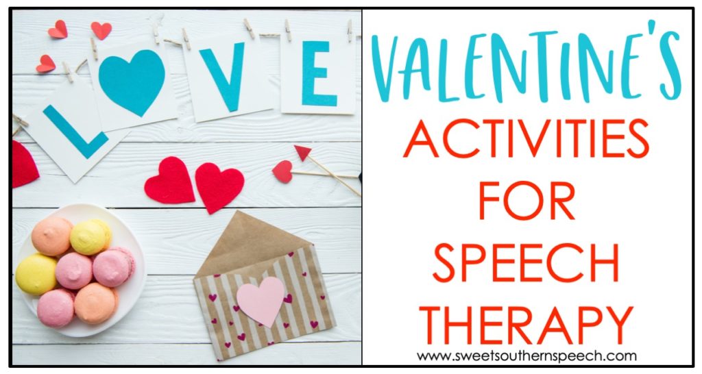 Valentine's Day activities for speech therapy