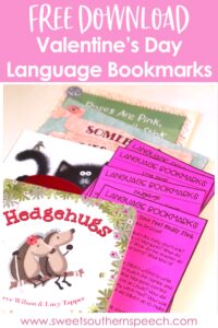 free valentine's day language bookmarks