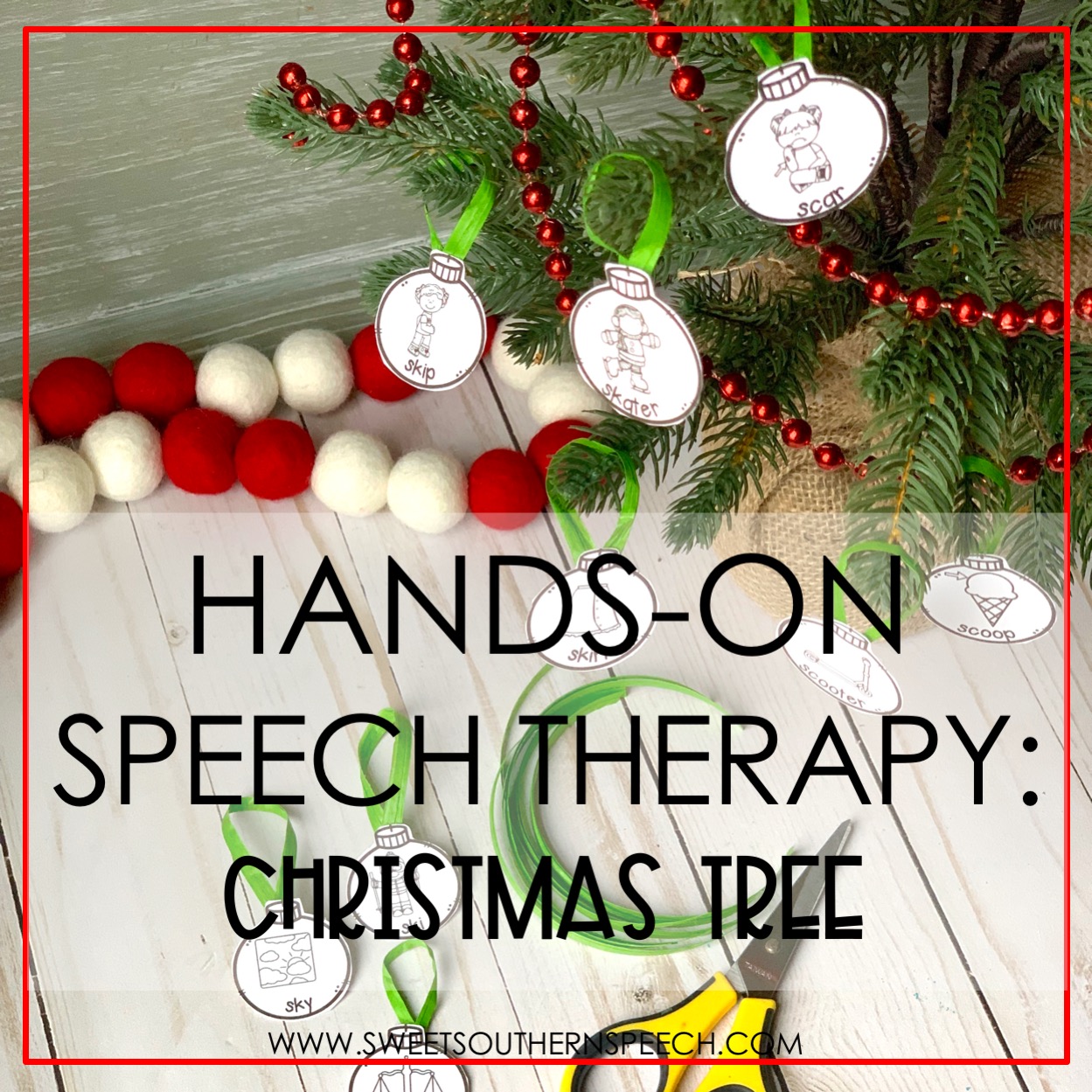 7 ways to use a Christmas Tree in Speech Therapy