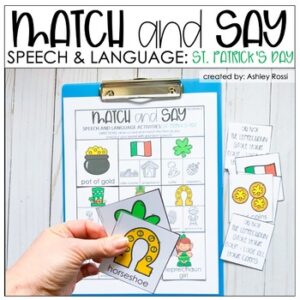 Match and Say: St. Patrick's Day