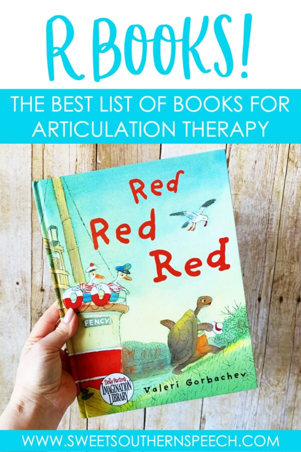 A FREE list of picture books to use in articulation therapy