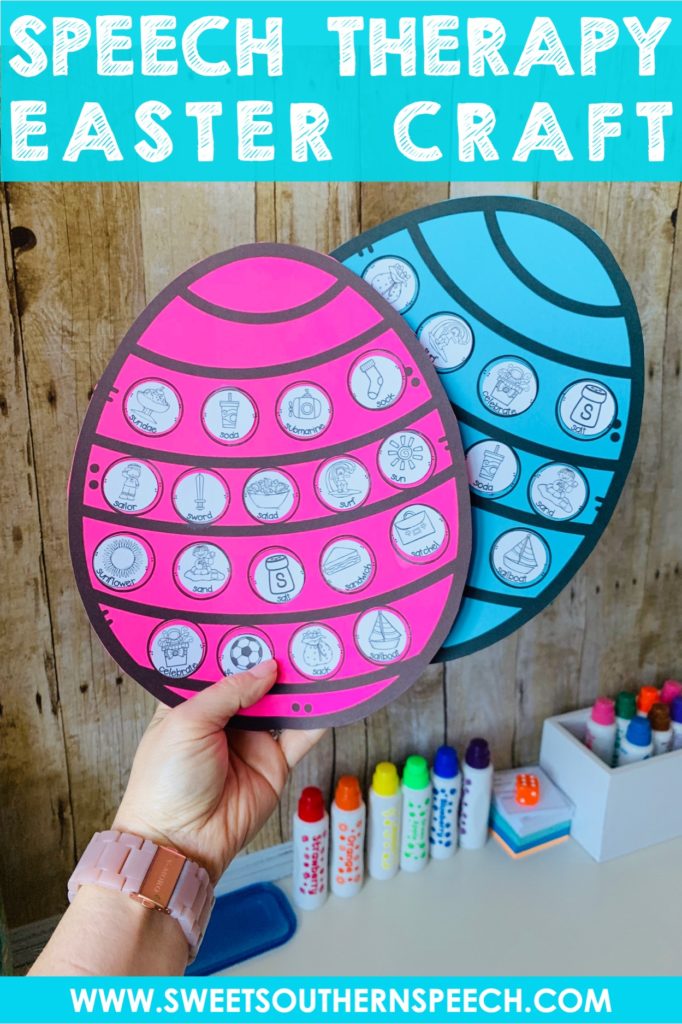 FREE Easter Speech Therapy Craft- any articulation goal you have!