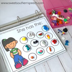 Use these sorting mats for evidence-based teaching of pronouns in speech therapy