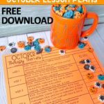 Download these FREE October lesson plans for your speech therapy activities