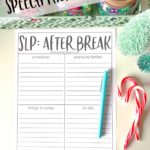 FREE SLP to do list for easy planning in Speech Therapy