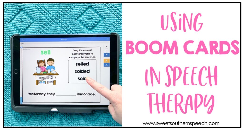 Boom Cards in Speech Therapy