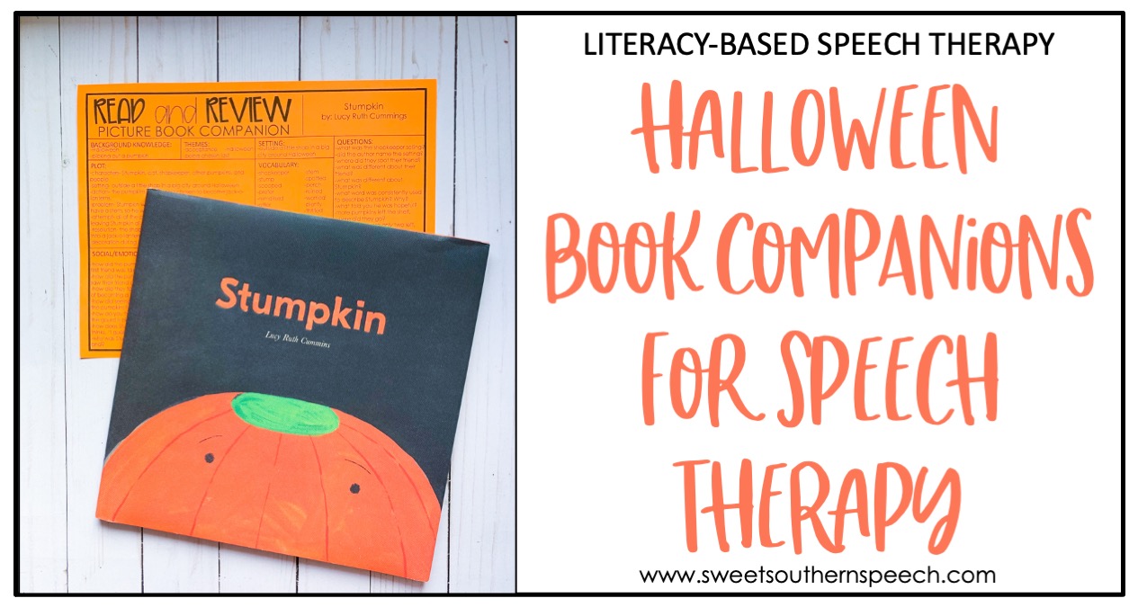 Halloween Speech Therapy Book Companions