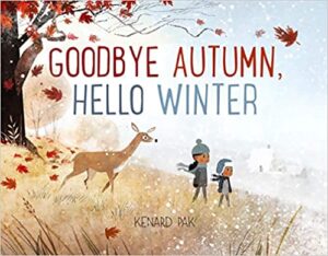 speech and language teaching concepts for goodbye autumn hello winter in speech therapy