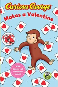 using Curious George Makes a Valentine in speech therapy