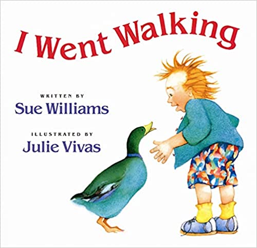 speech and language teaching concepts for I Went Walking in speech therapy​