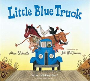 speech and language teaching concepts for Little Blue Truck in speech therapy