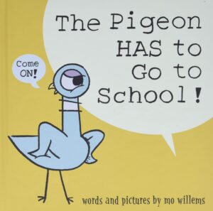 speech and language teaching concepts for The Pigeon Has To Go To School! in speech therapy​ ​