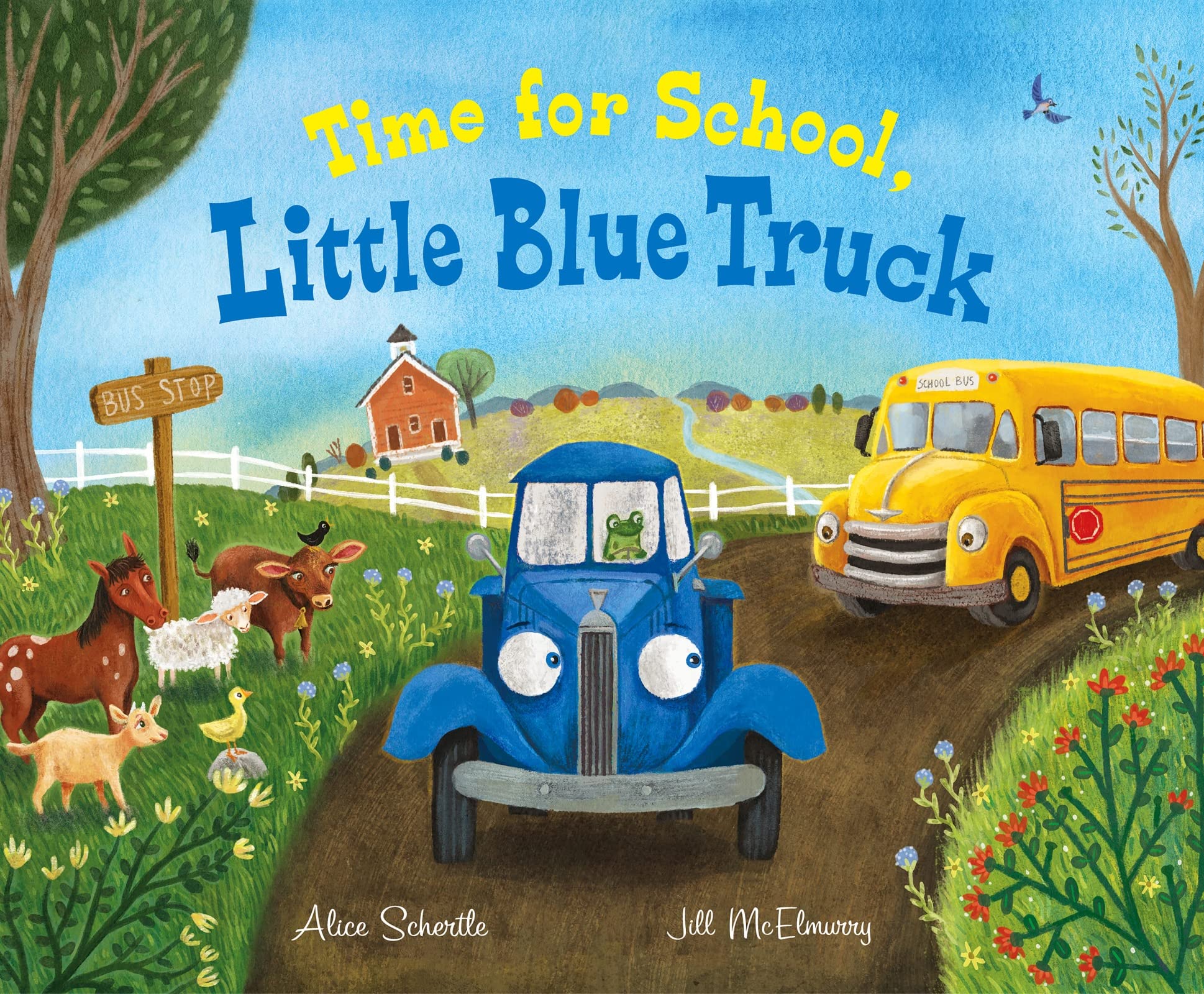 speech and language teaching concepts for Time for School Little Blue Truck in speech therapy​ ​