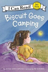 speech and language teaching concepts for Biscuit Goes Camping in speech therapy​ ​