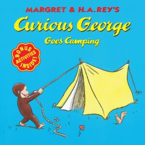 speech and language teaching concepts for Curious George Goes Camping in speech therapy​ ​