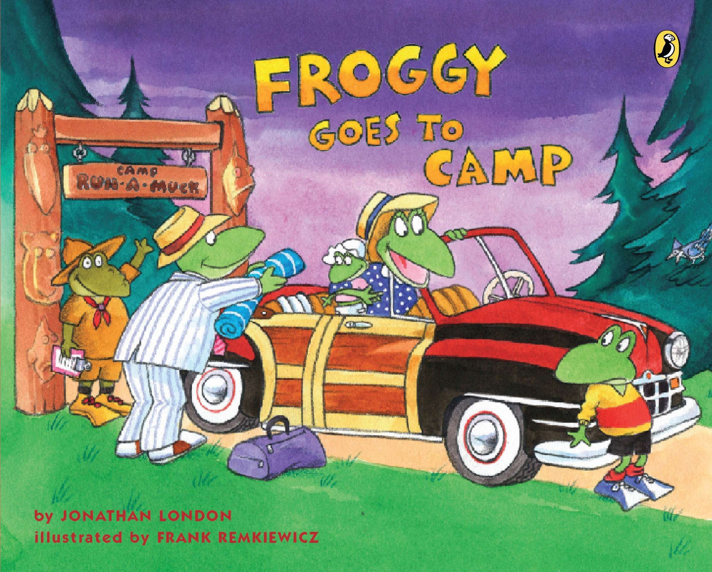 speech and language teaching concepts for Froggy Goes to Camp in speech therapy​ ​