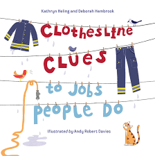 speech and language teaching concepts for Clothesline Clues to Jobs People Do in speech therapy​ ​