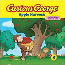 speech and language teaching concepts for Curious George Apple Harvest in speech therapy​ ​