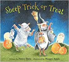 speech and language teaching concepts for Sheep Trick or Treat in speech therapy