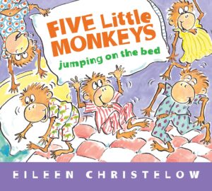 speech and language teaching concepts for Five Little Monkeys Jumping on the Bed in speech therapy