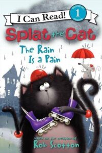speech and language teaching concepts for Splat the Cat: The Rain is a Pain in speech therapy