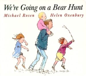 speech and language teaching concepts for We're Going On a Bear Hunt in speech therapy