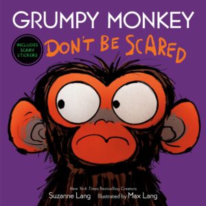 speech and language teaching concepts for Grumpy Monkey Don't be Scared in speech therapy