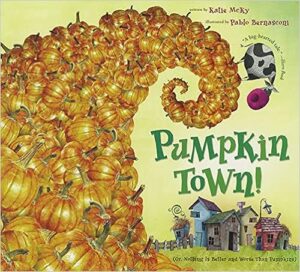 speech and language teaching concepts for Pumpkin Town! in speech therapy